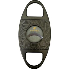 Cohiba Gri Desenli Metal Puro Makası Kesici