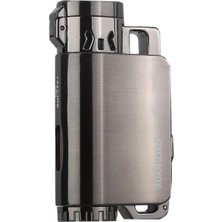 Quantoro 3 Torch Pürmüz Gunmetal Metal Puro Çakmağı