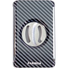 Parmida Siyah Karbon Desenli Sehpalı Giyotin Puro Makası Kesici