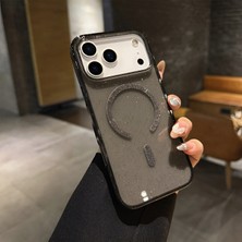 KumOziShop iPhone 17 Promax Uyumlu Simli Yıldız Işıltılı Magsafe Özellikli Darbeye Dayanıklı Kılıf