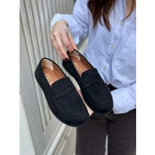 Erva'nın Butiği Siyah Süet (Daria) Kadın Casual Günlük Ayakkabı