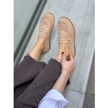 Erva'nın Butiği Bej Süet (Daria) Kadın Casual Günlük Ayakkabı