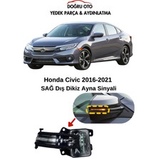 Doğru Oto Honda Civic Sağ Dikiz Ayna Sinyali 2016-2021