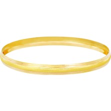 T51 Tuğrul Altın 5 gr(gram) 5 mm 22 Ayar İşçiliksiz Bilezik TBC0005-5