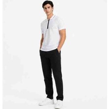 Lacoste Fermuar Yaka Regular Fit Beyaz