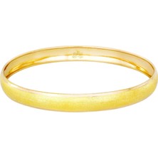 T51 Tuğrul Altın 9 gr(gram) 6 mm 22 Ayar İşçiliksiz Bilezik TB0009.00
