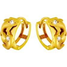 T51 Tuğrul Altın 22 Ayar Altın Küpe T004656