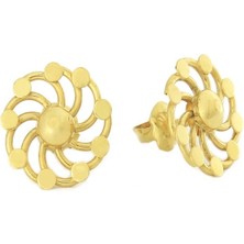 T51 Tuğrul Altın 22 Ayar Altın Küpe T002299