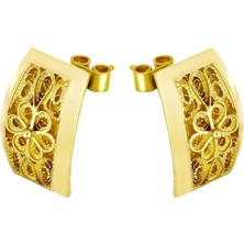 T51 Tuğrul Altın 22 Ayar Altın Küpe T050350