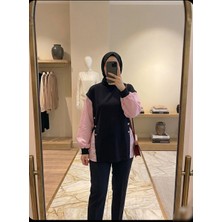Azram Fashion Kadın Gömlek ve Düğme Detaylı Tesettür Tunik