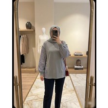 Azram Fashion Kadın Gömlek ve Düğme Detaylı Tesettür Tunik