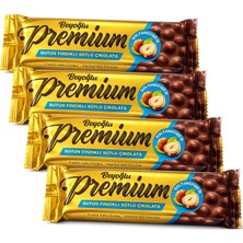 Beyoğlu Premium Bütün Fındıklı Çikolata 75 gr x 4 Adet