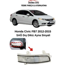 Doğru Oto Honda Civic Fb7 Sağ Dikiz Ayna Sinyali 2012-2015