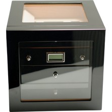 Premium Quality Premiumquality Recoleta Siyah Sedir Humidor Puro Kutusu