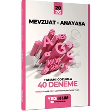 Yediiklim Yayınları 2026 Meb Ags Ahenk Mevzuat Anayasa Tamamı Çözümlü 40 Deneme