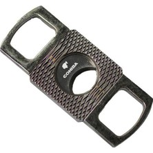 Cohiba Fırçalı Gunmetal Metal Puro Makası Kesici