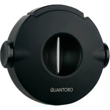 Quantoro Siyah Çark Mekanizmalı V-Cut Puro Makası Kesici