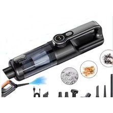 Pmr Carbon ST-126 Plus 22000PA Şarjlı El Süpürgesi | Üfleme & Çekme | Type-C Kablosuz Mini Araç & Ev Süpürgesi