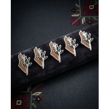 Zaytoon 05\'li Filistin Haritası Yanında Zeytin Dalı Altın Renkli Unisex Menili Yaka Rozeti A300034-05