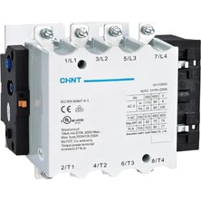 Chint 671401, Nc2 Serisi, 225 Amper, 110 Kw, 4 Kutuplu, 220 Volt Ac, NC2-225M4 Kontaktör