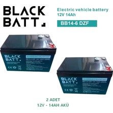 BlackBatt Black Batt - 12V 14 Ah 4'lü Set Jel Motosiklet Aküsü Vsm Vsc Modeli Yüksek Performanslı - 2 ADET