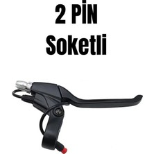 Bisiklet Dünyam Logan Mekanik Fren Kolu Seti 2 Pin Soketli (OV-012-013X Plus / E-Bike) Uyumlu