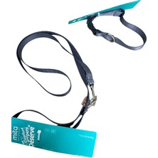 Mita 2’li Ayarlanabilir Köpek Boyun Tasması ve Gezdirme Kayışı Seti Antrasit