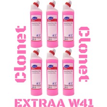Diversey Clonet Extra W41 Kireç Sökücü 750 ML X6 – Banyo, Lavabo, Wc Için Profesyonel Çözüm