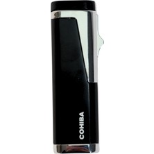 Cohiba 3 Torch Pürmüz Delicili Siyah Metal Puro Çakmağı