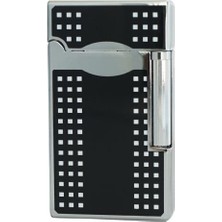 Vindiesel Tek Torch Pürmüz Siyah-Gümüş Puro Çakmağı