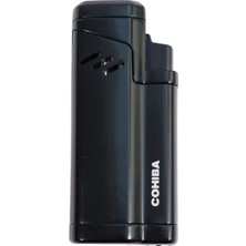 Cohiba 4 Torch Pürmüz Delicili Siyah Metal Puro Çakmağı