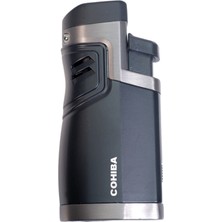 Cohiba 4 Torch Pürmüz Delicili Siyah Metal Puro Çakmağı