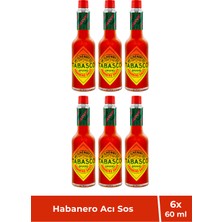 Tabasco Habanero Acı Biber Sosu 60 ml X6