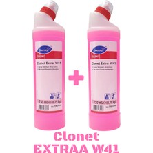 Diversey Clonet Extra W41 Kireç Sökücü Çözücü En Etkili Ürün Otel Versiyonu 750 ml x 2 Adet