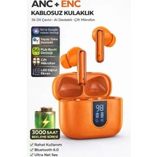 Ensiga Anc+Enc Kablosuz Kulaklık Bluetooth 6.0, Aı Çeviri 56 Dil, Çift Mikrofon, LED Ekran