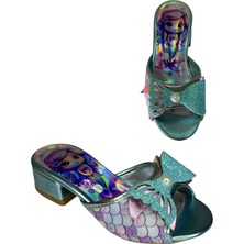 3b Kids Kız Çocuk Deniz Kızı Terlik Yazlık Terlik Topuklu Terlik Ayakkabı