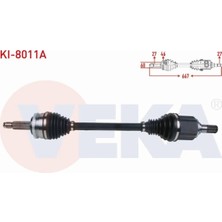 Otoco Kıa Ceed 1.6 Crdı A-T 2006-2012 Komple Aks Sol Ön Uzunluk 667MM Absli 46 Dış 49501-1H111