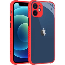 The Gencoo iPhone 12 Mini Kılıf ​​tgco Kaff Kapak-Kırmızı