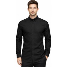 QS Erkek Slim Fit Gömlek Kırışmaz Terletmez Kumaş