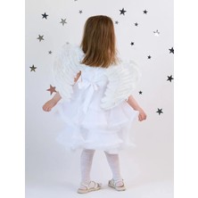 Eco Lounge Beyaz Renkli Bebek Boy Melek Kanadı 30X45 cm