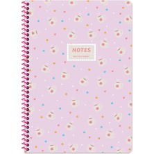 Keskin Color Keskin A4 Çizgili Karton Kapak Kahve Defter - Mor
