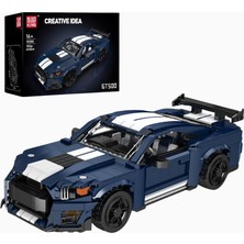 Mould King 10208 Technik Muscle Car Yapım Seti 1556 Parça Spor Araba Modeli