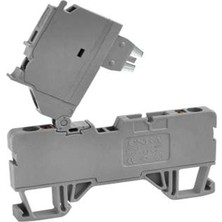 Onka Opk-S 2,5mm² Yay Baskılı Sigortalı Klemens (Cam Sigortasız) Gri ONKA-2482