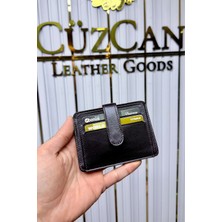 Cüzcan Jorvik Patlı Hakiki Deri Premium Kartlık ( Kişiye Özel Isim Baskılı )
