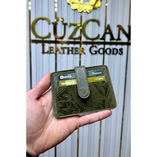 Cüzcan Jorvik Patlı Hakiki Deri Premium Kartlık ( Kişiye Özel Isim Baskılı )