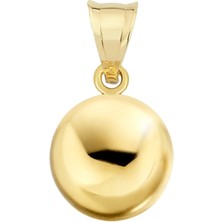 Altın Sepeti Altın 9 mm Top Kolye Ucu