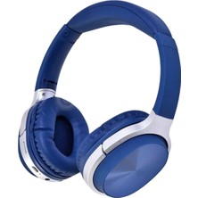 Wmx Teknoloji Hz830 Bt Süper Kalite Kablosuz Bluetooth Kulaklık 5.0 Gürültü Azaltıcı Kulak Üstü Kulaklık - Mavi
