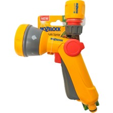 Hozelock 2669-9018 (100-004-585) Multi Sprey Yuvarlak Başlıklı 5 Ayarlı Hortum Tabancası + Hortum Bağlantısı Stoplu 1/2"