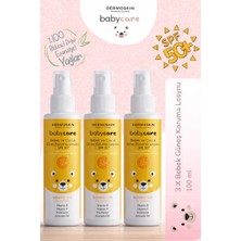 Dermoskin Babycare Bebek ve Çocuk Güneş Kremi Seti | Spf 50+ Probiyotikli Uva & Uvb Güneş Kremi | 3'lü Set (3 x 100 Ml)