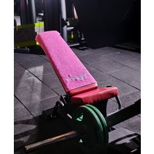 Binnur Home Pamuklu Spor Fitness Havlusu 40 x 100 cm Hızlı Kuruma Özelliği ile Tekil Pembe